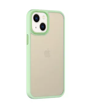 TPU+PC чехол Metal Buttons для Apple iPhone 13 (6.1") Салатовый