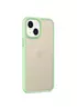 TPU+PC чохол Metal Buttons для Apple iPhone 13 (6.1") Салатовий