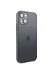 Чехол TPU+Glass Sapphire matte case для Apple iPhone 13 (6.1") Graphite Black