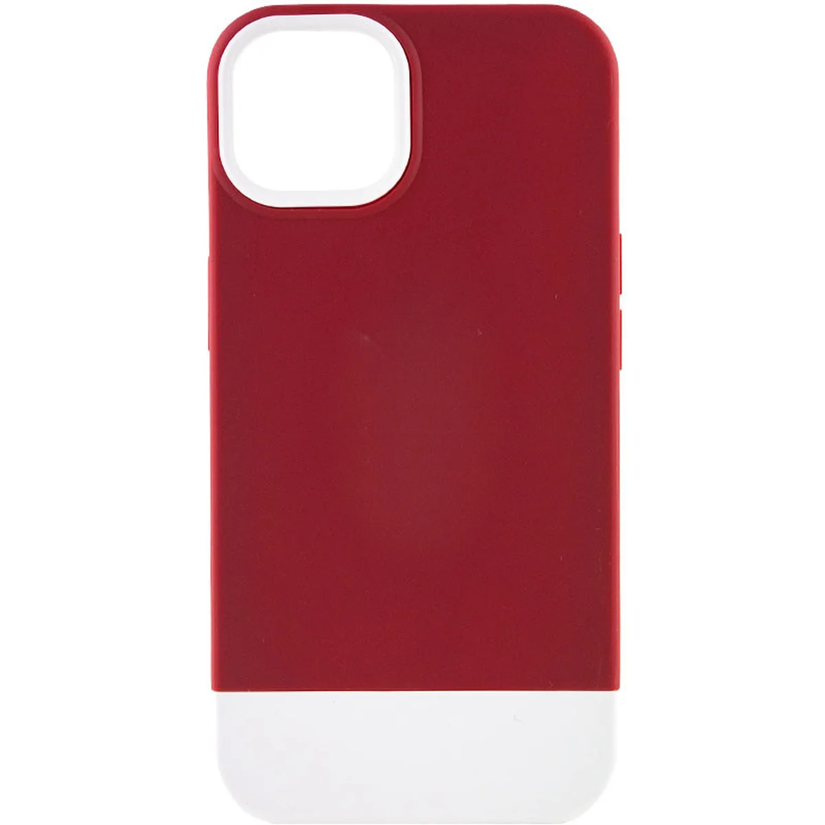 Чохол TPU+PC Bichromatic для Apple iPhone 13 (6.1") Wine / White