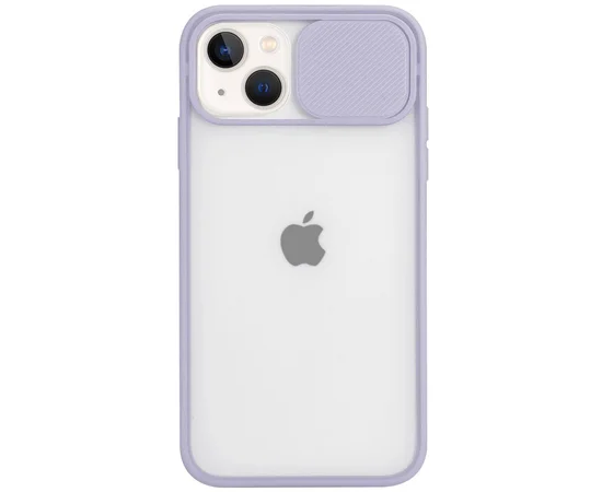 Чохол Camshield mate TPU зі шторкою для камери для Apple iPhone 13 (6.1") Бузковий