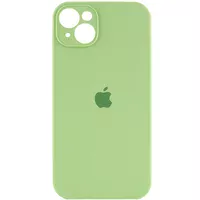 Чохол Silicone Case Full Camera Protective (AA) Apple iPhone 13 (6.1") М'ятний / Mint / PVH