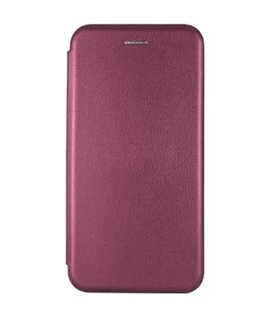 Кожаный чехол-книжка Classy для Apple iPhone 13 (6.1") Бордовый