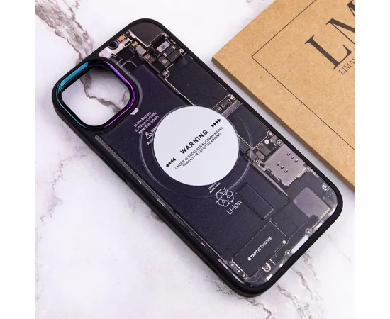 TPU+PC чохол Funny pictures with MagSafe для Apple iPhone 13 (6.1") Phone heart