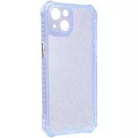 Чехол TPU Ease Carbon color series для Apple iPhone 13 (6.1") Синий / Прозрачный
