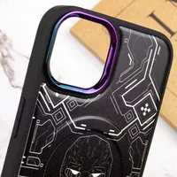 TPU+PC чохол Funny pictures with MagSafe для Apple iPhone 13 (6.1") Dark side