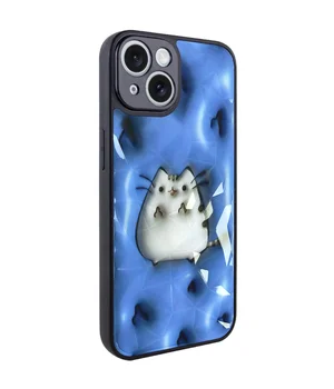 TPU+PC чехол Prisma Fluffie для Apple iPhone 13 (6.1") Pusheen
