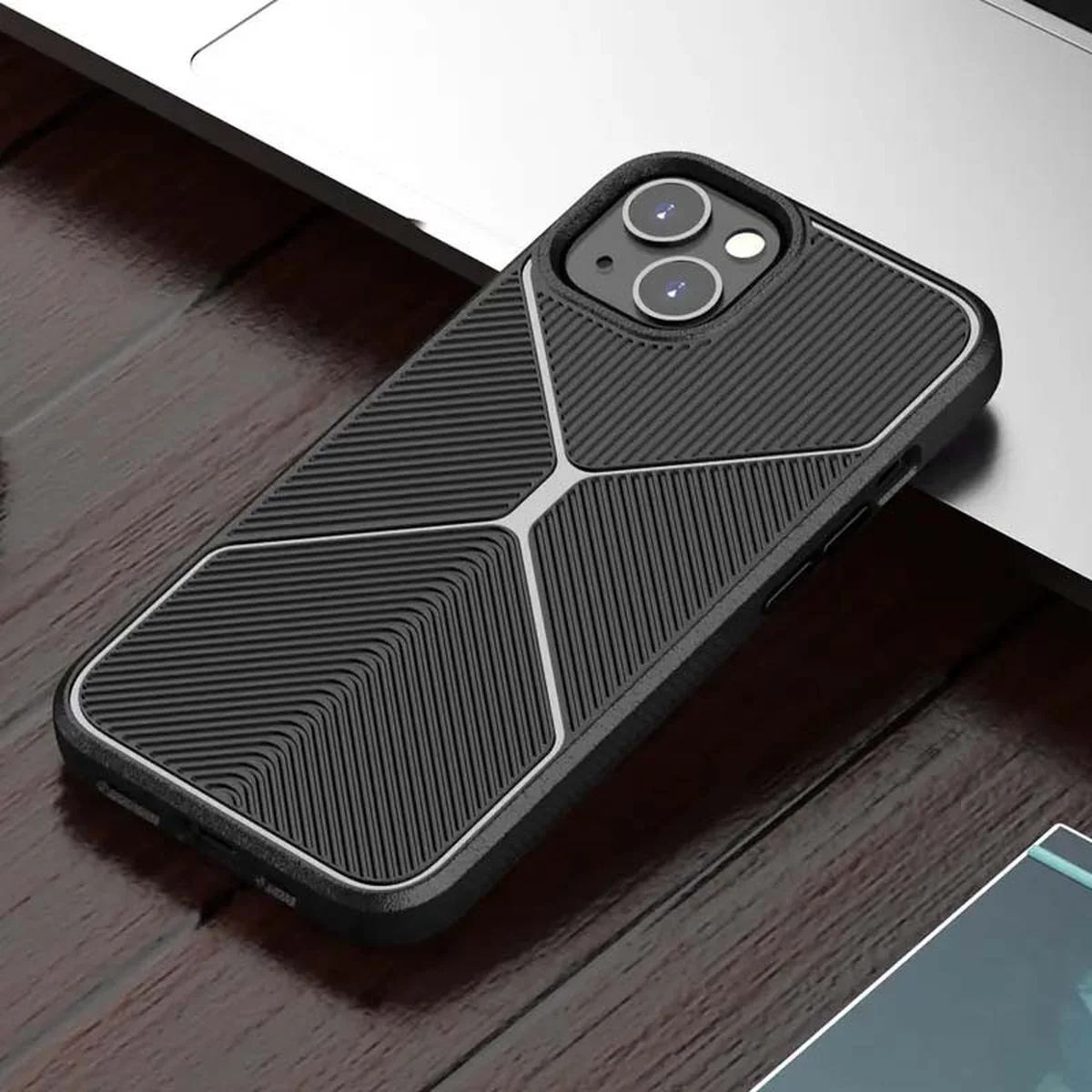 Чохол TPU BlackWood для Apple iPhone 13 (6.1") Чорний