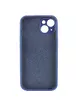 Чехол Silicone Case Full Camera Protective (AA) для Apple iPhone 13 (6.1") Синий / Deep navy