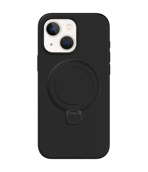 Чохол Silicone Case Full Protective NO LOGO with Ring для Apple iPhone 13 / 14 (6.1") Black