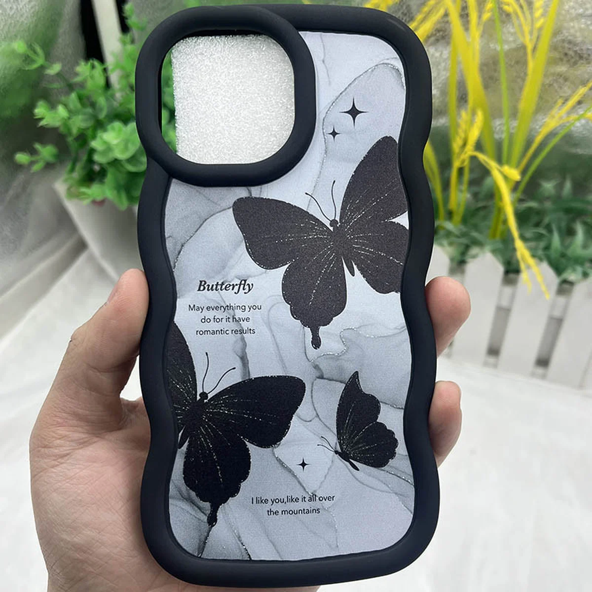 Чохол TPU Cloudy Pictures для Apple iPhone 13/14 (6.1") Butterflies