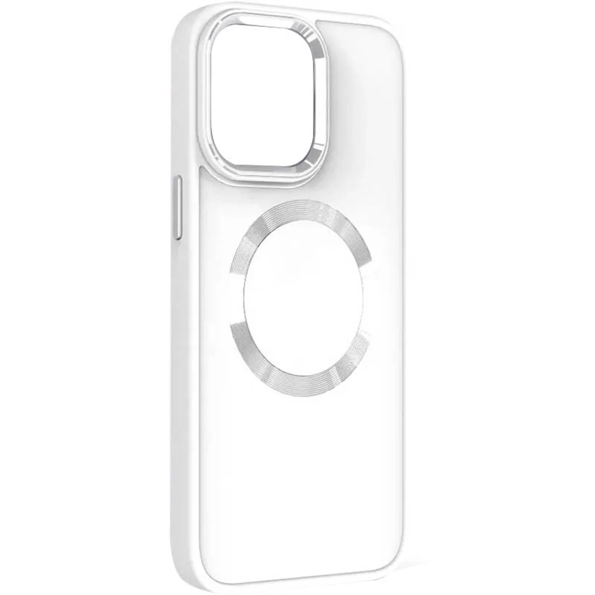 TPU чохол Bonbon Metal Style with MagSafe для Apple iPhone 14 Plus (6.7") Білий / White