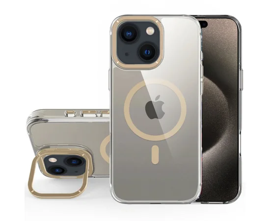Чехол TPU Space Case Apex with MagSafe для Apple iPhone 14 Plus / 15 Plus (6.7") Gold