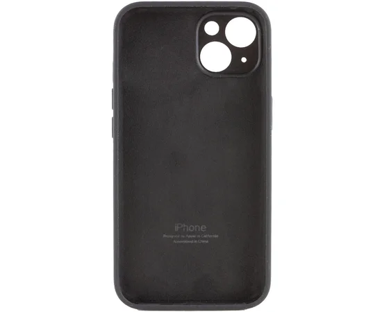 Чехол Silicone Case Full Camera Protective (AA) для Apple iPhone 14 Plus (6.7") Черный / Black