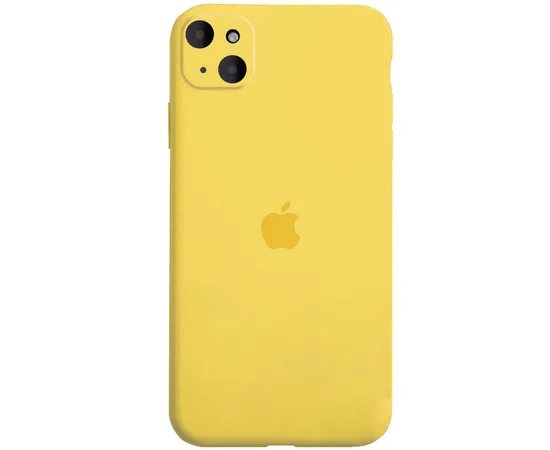 Чехол Silicone Case Full Camera Protective (AA) для Apple iPhone 14 Plus (6.7") Желтый / Yellow