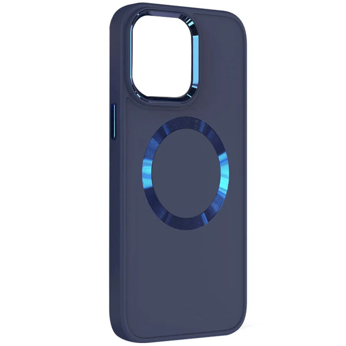 TPU чохол Bonbon Metal Style with MagSafe для Apple iPhone 14 Plus (6.7") Синій / Cosmos Blue