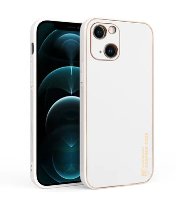 Шкіряний чохол Xshield для Apple iPhone 14 Plus (6.7") Білий / White