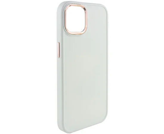 TPU чехол Bonbon Metal Style для Apple iPhone 14 Plus (6.7") Белый / White