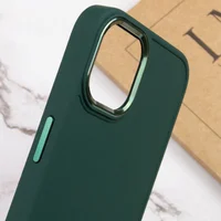 TPU чехол Bonbon Metal Style для Apple iPhone 14 Plus (6.7") Зеленый / Pine green