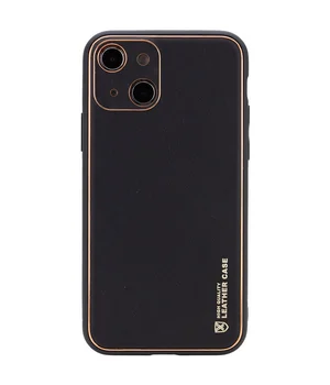 Шкіряний чохол Xshield для Apple iPhone 14 Plus (6.7") Чорний / Black