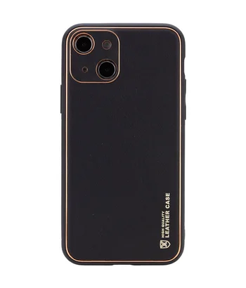 Шкіряний чохол Xshield для Apple iPhone 14 Plus (6.7") Чорний / Black