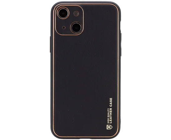 Шкіряний чохол Xshield для Apple iPhone 14 Plus (6.7") Чорний / Black