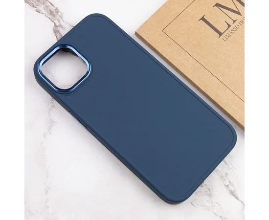 TPU чехол Bonbon Metal Style для Apple iPhone 14 Plus (6.7") Синий / Cosmos blue