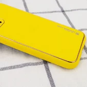 Кожаный чехол Xshield для Apple iPhone 14 Plus (6.7") Желтый / Yellow