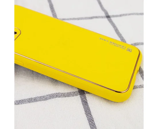 Шкіряний чохол Xshield для Apple iPhone 14 Plus (6.7") Жовтий / Yellow