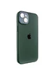 Чехол TPU+Glass Sapphire Midnight для Apple iPhone 14 Plus (6.7") Зеленый / Forest green