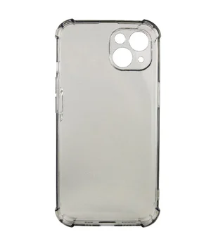 TPU чохол GETMAN Ease logo посилені кути для Apple iPhone 14 Plus (6.7") Сірий (прозорий)