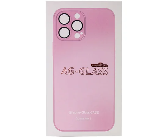 Чехол TPU+Glass Sapphire matte case для Apple iPhone 14 Plus (6.7") Chanel Pink