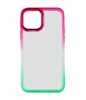 Чохол TPU+PC Fresh sip series для Apple iPhone 14 Plus (6.7") Салатовий / Рожевий