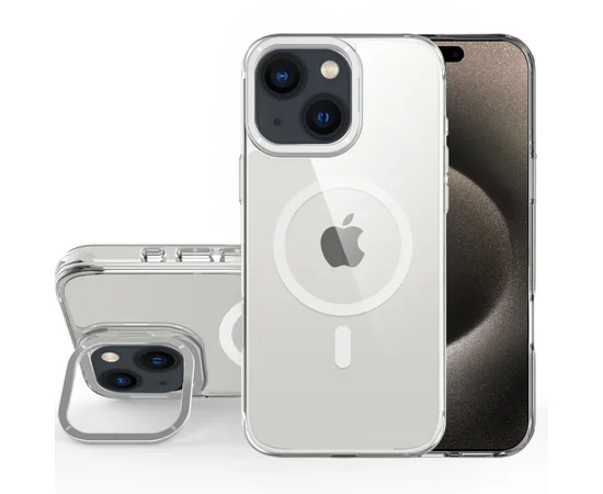 Чехол TPU Space Case Apex with MagSafe для Apple iPhone 14 Plus / 15 Plus (6.7") Silver