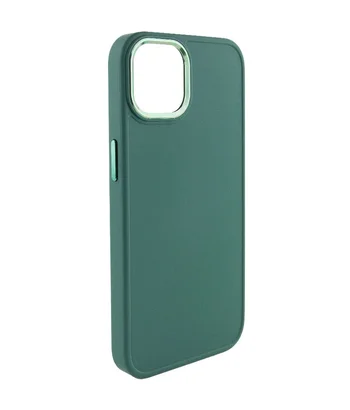 TPU чохол Bonbon Metal Style для Apple iPhone 14 Plus (6.7") Зелений / Army green