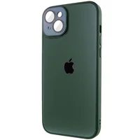 Чехол TPU+Glass Sapphire Midnight для Apple iPhone 14 Plus (6.7") Зеленый / Forest green