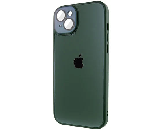 Чехол TPU+Glass Sapphire Midnight для Apple iPhone 14 Plus (6.7") Зеленый / Forest green