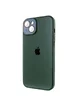 Чехол TPU+Glass Sapphire Midnight для Apple iPhone 14 Plus (6.7") Зеленый / Forest green