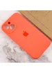 Чехол Silicone Case Full Camera Protective (AA) для Apple iPhone 14 Plus (6.7") Оранжевый / Pink citrus