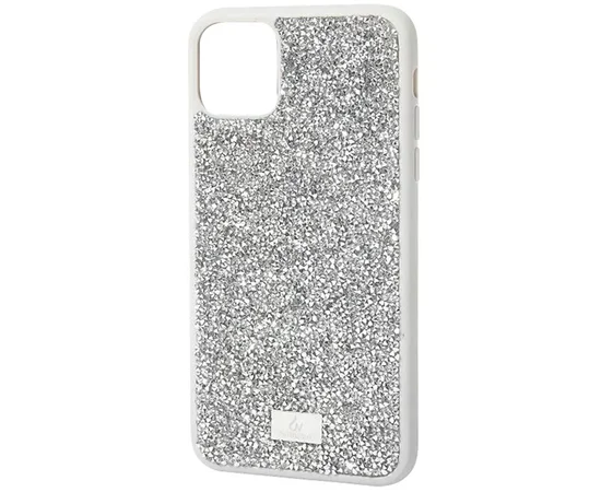 TPU чехол Bling World Rock Diamond для Apple iPhone 14 Plus (6.7") Серебряный