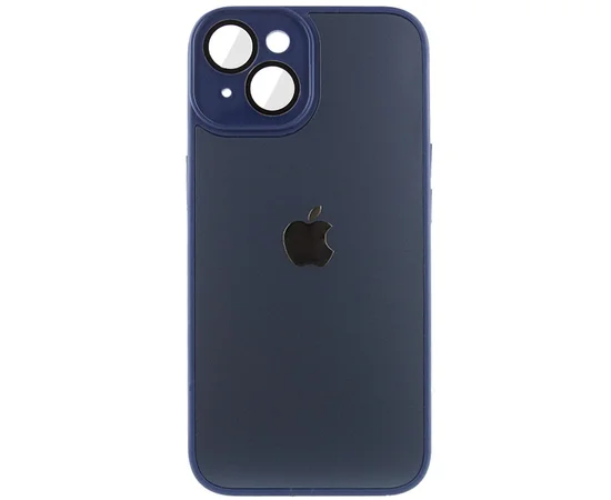 Чехол TPU+Glass Sapphire Midnight для Apple iPhone 14 Plus (6.7") Синий / Deep navy