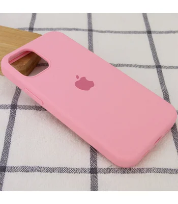 Чехол Silicone Case Full Protective (AA) для Apple iPhone 14 Plus (6.7") Розовый / Light pink