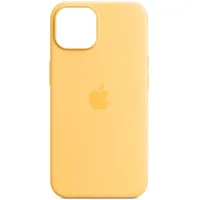 Чохол Silicone case (AAA) full with Magsafe для Apple iPhone 14 Plus (6.7") Жовтий / Sunglow