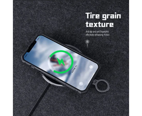 TPU+PC чехол Nillkin CamShield Armor Pro no logo (шторка на камеру) для Apple iPhone 14 Plus (6.7") Черный