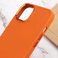 TPU чехол Bonbon Metal Style для Apple iPhone 14 Plus (6.7") Оранжевый / Papaya
