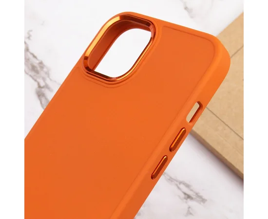 TPU чохол Bonbon Metal Style для Apple iPhone 14 Plus (6.7") Помаранчевий / Papaya