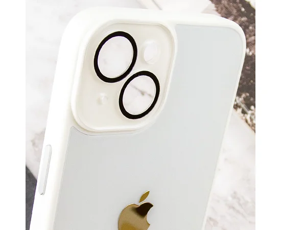 Чехол TPU+Glass Sapphire Midnight для Apple iPhone 14 Plus (6.7") Белый / White