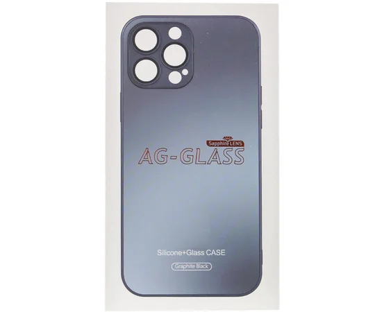 Чехол TPU+Glass Sapphire matte case для Apple iPhone 14 Plus (6.7") Graphite Black