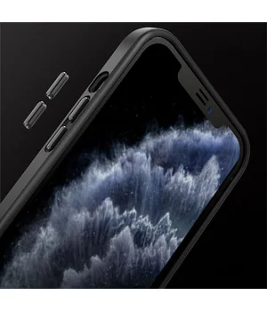 TPU+PC чохол Metal Buttons with MagSafe для Apple iPhone 14 Plus (6.7") Чорний