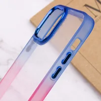 Чехол TPU+PC Fresh sip series для Apple iPhone 14 Plus (6.7") Розовый / Синий